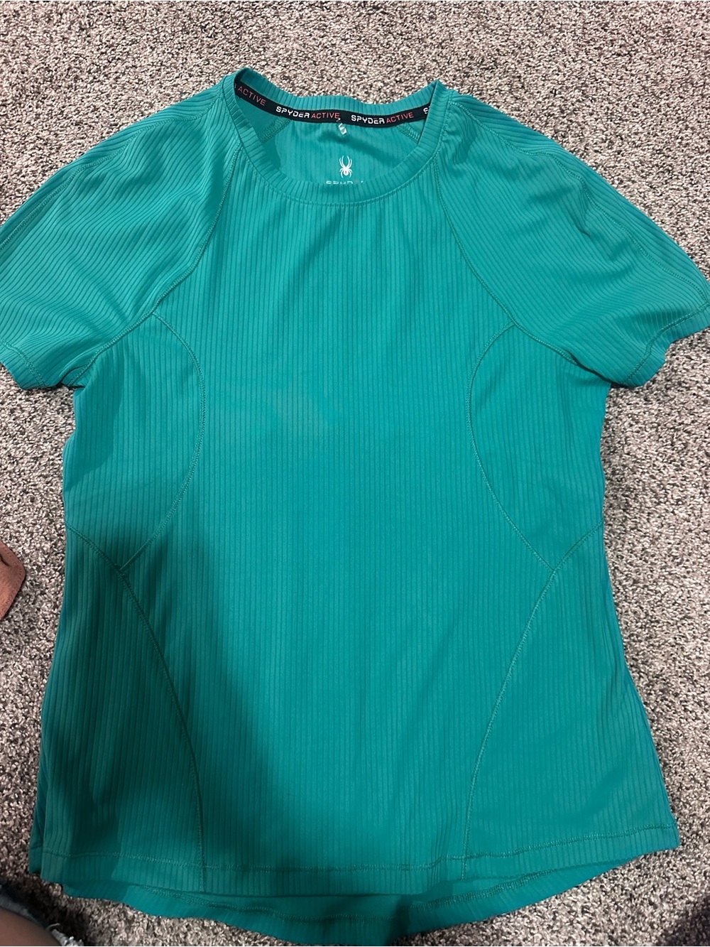 Spyder Women's Teal Short Sleeve Performance Tee